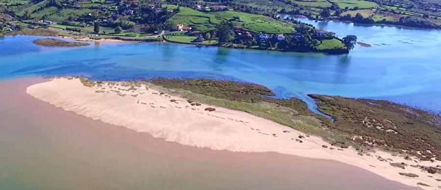 Playa Del Puntal Villaviciosa Asturias Lujo Primera Linea Playa Exterior photo